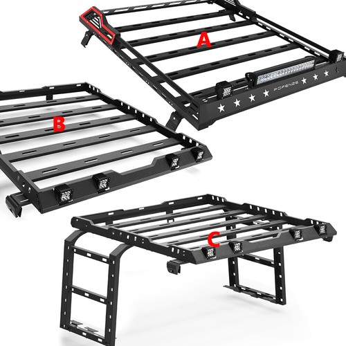 Roof rack cargo carrier - roof, w/led